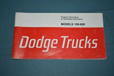 Dodge D W 100 1976 200 300 400 500 600 700 800 camioneta manual del propietario Foto 1 de 4