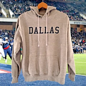 Noble Wear Herren Hoodie Sweatshirt Gr. M Dallas Spell Out grau Tasche Pakistan - Bild 1 von 8
