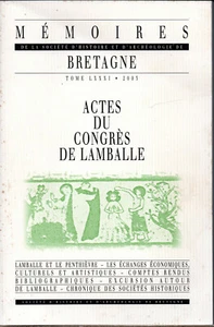 SOCIÉTÉ D'HISTOIRE ET D'ARCHÉOLOGIE DE BRETAGNE. CONGRES DE LAMBALLE. 2003 - Picture 1 of 2