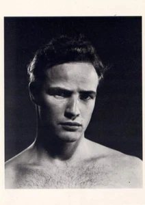 Marlon Brando 1950•Photo Halsman•Streetcar Named Desire Actor POSTCARD - Picture 1 of 1