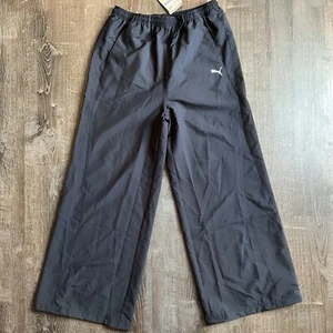 Puma Dare To Relaxed Parachute Pants Casual Athletic Bottoms Black Womens Size M - Picture 1 of 4