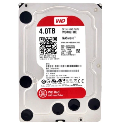  Western Digital WD40EFRX 4TB 64MB 5400U/min Sata III 3,5 Zoll - Bild 1 von 4