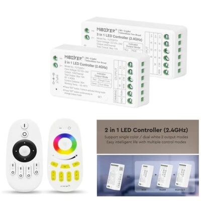 2.4G RGB RGBW RGBCCT FUT037S+;  single color CCT FUT035S+ 2in1 LED contorller - Image 1 of 4