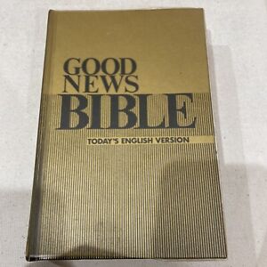Good News Bible Today’s English Version 1975 HC Gold Black American Bible Soc