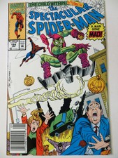 SPECTACULAR SPIDER-MAN #184 - GREEN GOBLIN APPEARANCE ! - 1991 - MARVEL COMICS