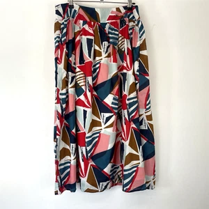 Seasalt Mevagissey Elasticated Waist Cotton Midi Skirt with Pockets Size UK 14 - Picture 1 of 12