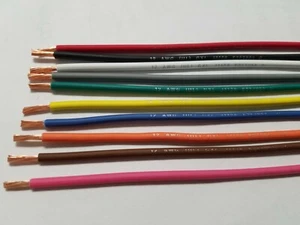 100 FEET AUTOMOTIVE  WIRE 12 AWG HIGH TEMP GXL 10 COLORS 10 FT LEGEND PRINT - Picture 1 of 1