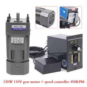 Getriebemotor AC110V High Torque Elektro 450U/min Reversible Speed Reduction Motor - Bild 1 von 16