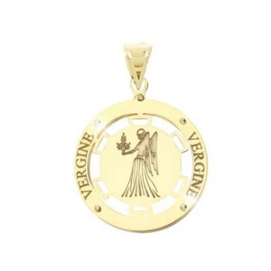 Pendente Segno Zodiacale Vergine in Oro Giallo 18k - Picture 1 of 1