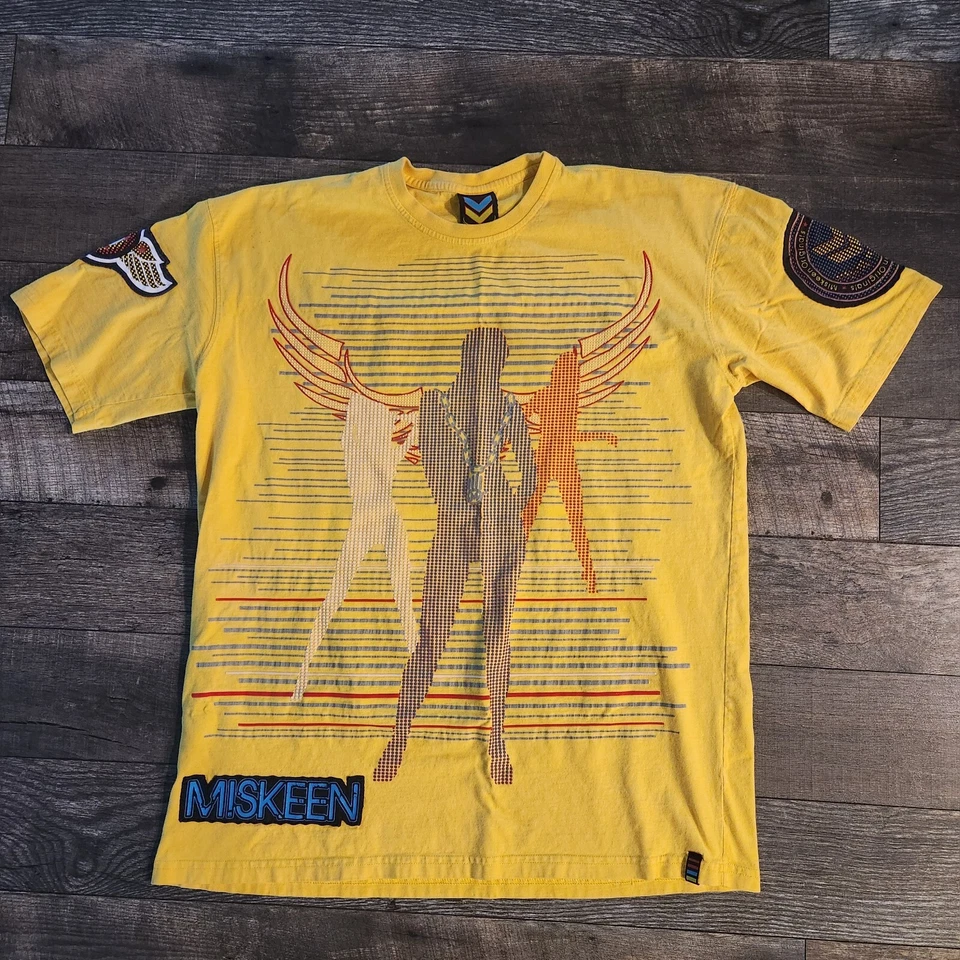 Camiseta Miskeen Originals 2XL Hip Hop Amarilla Niña Bordada Streetwear Amarilla Foto 1 de 4