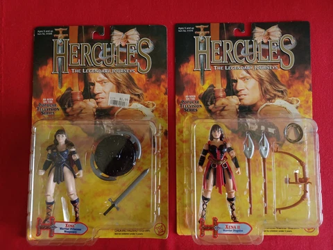 Lot of 2 Xena Warrior Princess Action Figures - 1995 - Toy Biz Cover