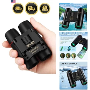 Binoculars Adults Kids 30x60 Compact Waterproof Lightweight Bird Watching - Picture 1 of 10