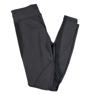 Girls Ivivva Leggings SZ 14 Athletic Gray Mesh Inset - Picture 1 of 5