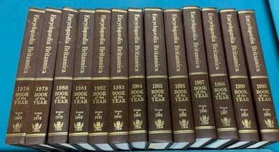 Encyclopedia Britannica Set 13 Books of the Year 1978-1990 — 第 1/4 张图片