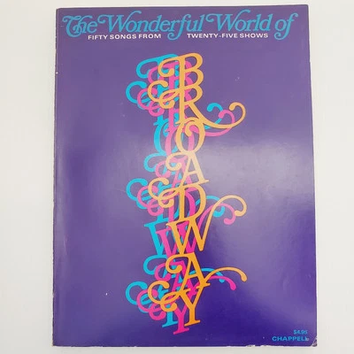 Libro de partituras The Wonderful World of Broadway cantar canciones vocales Chappell de colección Foto 1 de 4