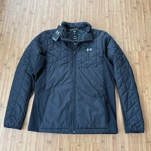 Under Armour Storm Cold Gear Reactor Golf Hybrid Jacket Black Mens Medium FLAW - Picture 1 of 24