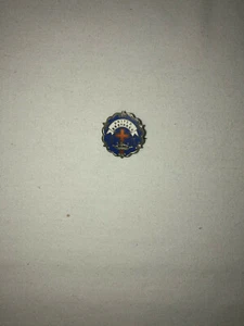 United Brethren Sonntagsschule blaue Anstecknadel mit Kreuz und Krone.  Little's System. - Bild 1 von 2