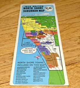 1979 CHICAGO NORTH SHORE SUBURBAN Map - First Federal Savings of Wilmette - Picture 1 of 13