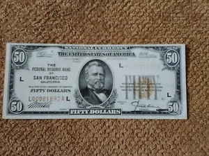 RARE 1934 $100 ONE HUNDRED DOLLAR VERY L.N. L.G. NOTE, AU++, MINNEAPOLIS-ISSUED - Picture 1 of 4