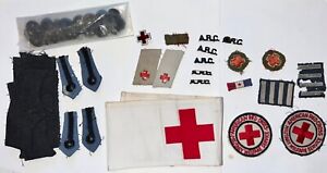 WWII American Red Cross ARC Nurse Bullion Patch Insignia Armband Badge ETO GROUP
