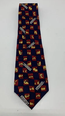 Gravata masculina Cartoon Network seda vintage por Buffalo Bay feita nos EUA - Imagem 1 de 4