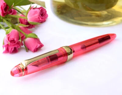 WANCHER × SAILOR 11-9721 tamaño F Pluma estilográfica " Inca Rose " Edición limitada Foto 1 de 4