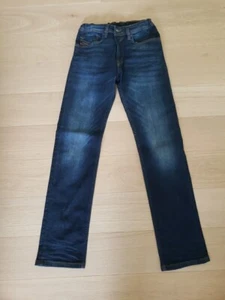 Diesel Kid Waykee-J Regular Straight Leg Dark Blue Stretch Jeans Size 12Y Boys - Picture 1 of 6