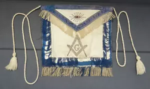 Masonic Freemason Apron Floco Brand The Floding Co VTG Regalia 60s - Picture 1 of 16
