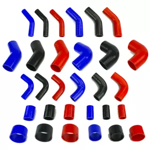 Intercooler tubo di silicone dritto 45/90 gradi turbo accoppiatore nero blu rosso - Foto 1 di 15