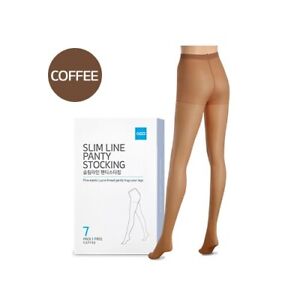 ATOMY Slim Line Panty Stocking 7pcs #COFFEE Made in korea Lycra Stocking NEW