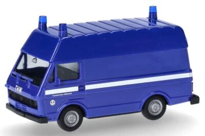 HERPA - VOLKSWAGEN LT HD tetto rialzato THW blu - 1/87 - HER097628 - Immagine 1 di 4