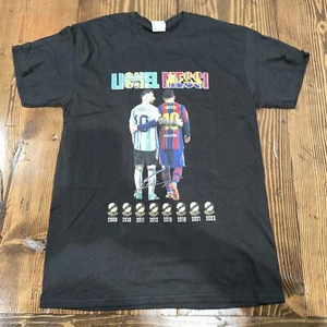 Lionel Messi World Cup Adult Medium T-Shirt - Black - Picture 1 of 7
