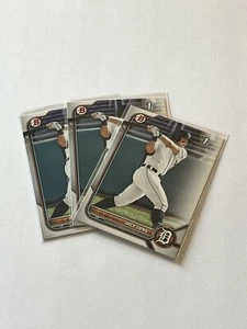 2022 1st Bowman Draft Jace Jung BD-15 3 Card Lot Detroit Tigers - Bild 1 von 3