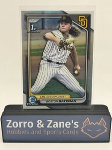 Boston Bateman 2024 Bowman Draft 1° RIFRATTORE cromato #BDC-34 San Diego Padres - Foto 1 di 2