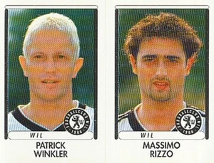 323 PATRICK WINKLER - MASSIMO RIZZO # SUISSE FC.WIL STICKER PANINI FOOTBALL 99 - Imagen 1 de 1