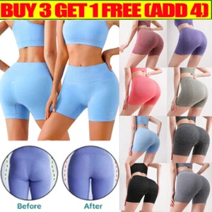 New Shaping Shorts Tummy Control Yoga Shorts Leggings Fitness Pants Hot Pants - Picture 1 of 28