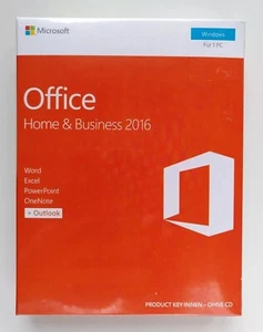 MICROSOFT OFFICE 2016 HOME AND BUSINESS pour WINDOWS VERSION ANGLAISE COMPLÈTE - Photo 1/1