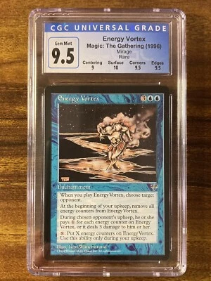 MTG✨ENERGY VORTEX✨Mirage CGC 9.5 GEM MINT RARE Enchantment RESERVE LIST POP 1 ! - Image 1 of 4