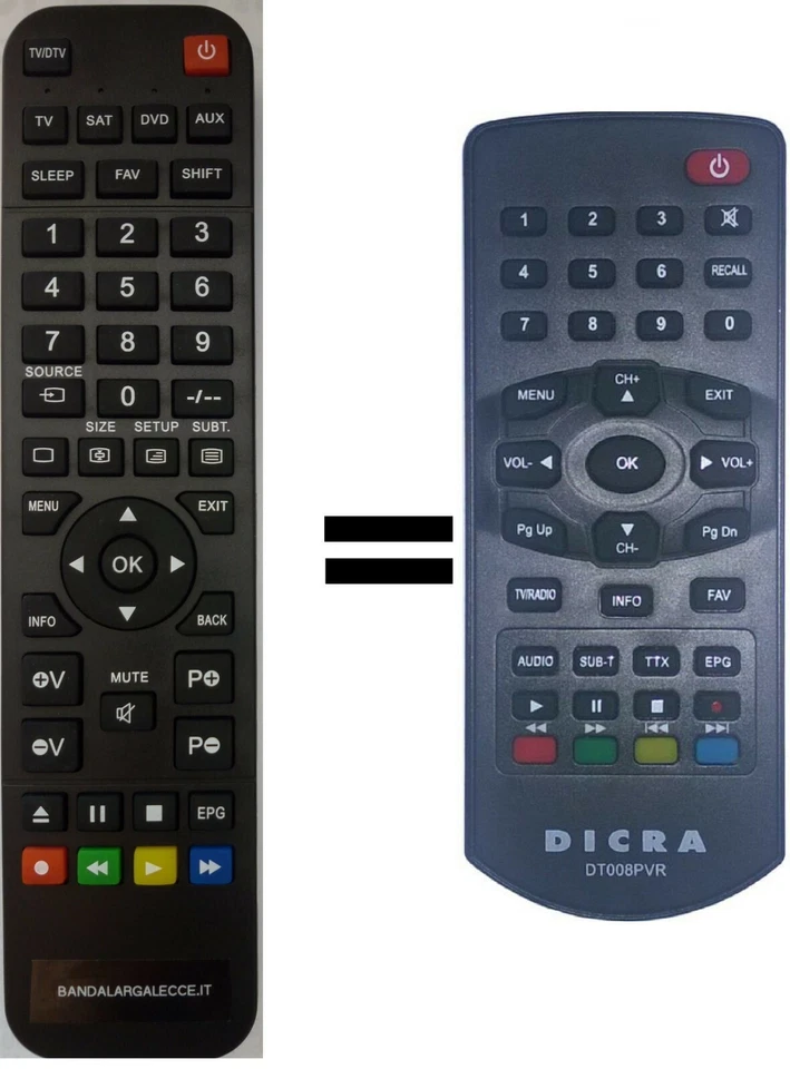 Telecomando gia' programmato per DICRA - Immagine 1 di 1