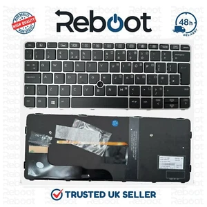 New HP EliteBook 820 G3 G4 725 G3 G4 UK Backlit Keyboard PointStick 826630-031 - Picture 1 of 1