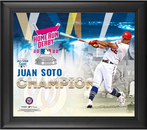 Juan Soto Washington Nationals Framed 15" x 17" 2022 Home Run Derby Cover