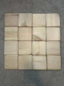 Pine Wood Plaque - 16 QTY - 6.75”x6.75” - Picture 1 of 3