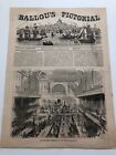 1855 Ballou?s Antique Print Horticultural Exhibition at Music Hall Boston #32621