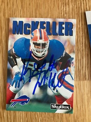 Buffalo Bills Keith McKeller signed 1992 Sky Box Card - Image 1 of 2