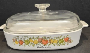Vintage Corning Ware Spice of Life "Le Romarin" A-10-B mit Deckel A-12-C - Bild 1 von 6
