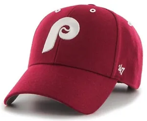 Philadelphia Phillies MLB '47 Cooperstown Vintage Hat Cap Stretch Flex Fit Men's - Picture 1 of 2