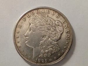 Coin, 1921s Morgan Silver Dollar, Nice Gradable Cion. - Picture 1 of 21