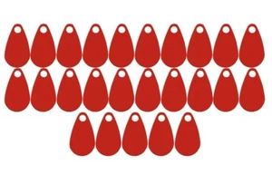 Rote Flipperklinge Flossen Köderherstellung Handwerk Flipper anziehen schwedischer Pickel - Bild 1 von 1