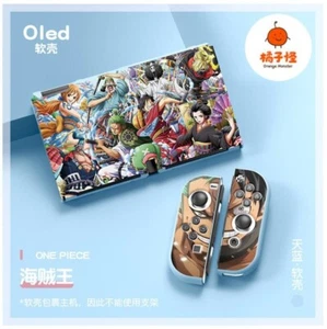 One Piece Luffy Anime Hülle Schutzhülle cover Case Für Nintendo Switch OLED TPU - Picture 1 of 3