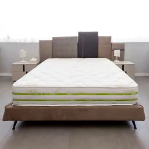 MATERASSO IN MEMORY FOAM ALTO 25 CM RIVESTIMENTO ALOE 80 120 140 160 180 200 - Foto 1 di 6